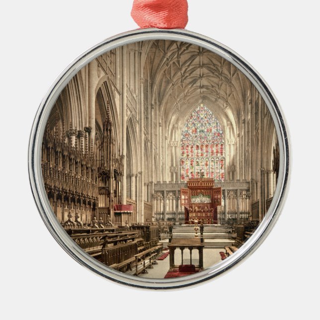 York Minster, York, Yorkshire, England Metal Ornament (Front)
