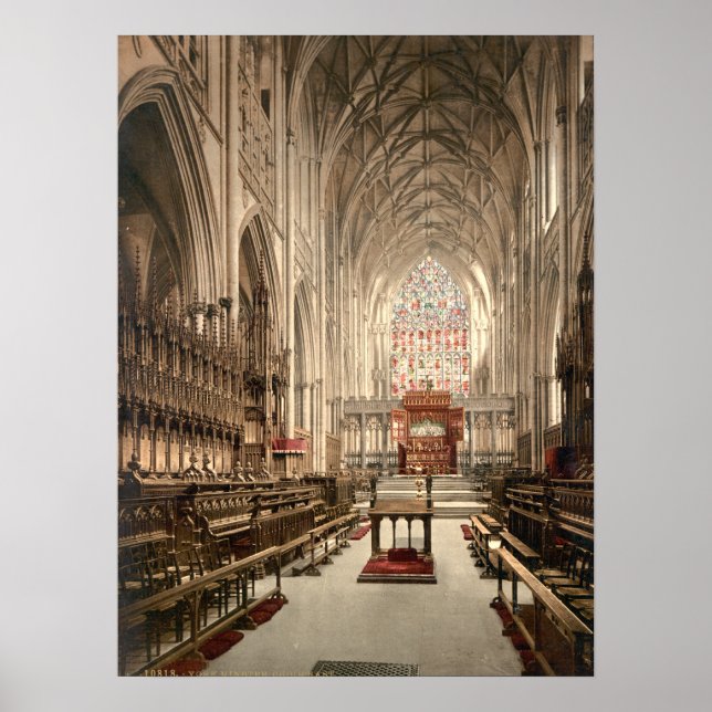 York Minster, York, Yorkshire, England Poster (Front)