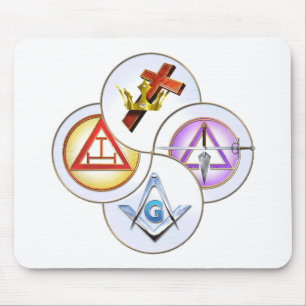 York Rite Digital Pinwheel Mouse Pad