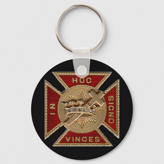 York Rite Knights Templar Commandery Key Chain (Front)