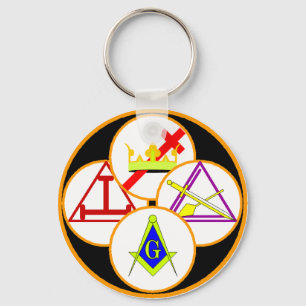 York Rite Mason Keychain