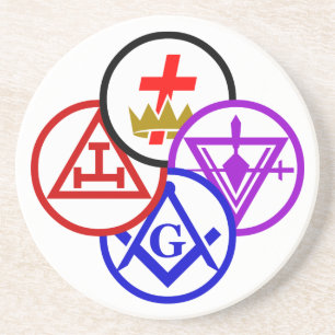 York Rite Pinwheel Coaster