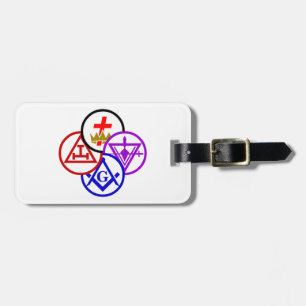 York Rite Pinwheel Luggage Tag