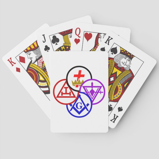 York Rite Pinwheel Playing Cards (Back)