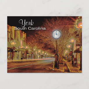 york south carolina postcard