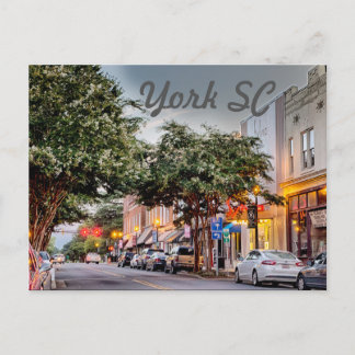 york south carolina postcard