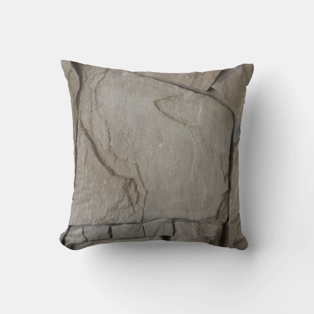 York Stone Throw Pillow (Front)