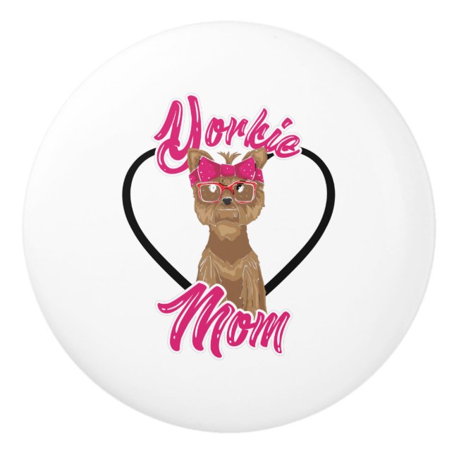 Yorki Mom Ceramic Knob (Front)