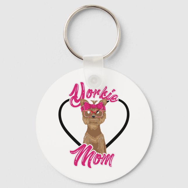 Yorki Mom Keychain (Front)