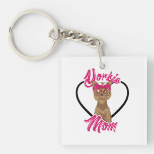 Yorki Mom Keychain