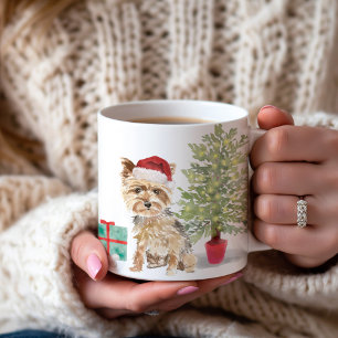 Yorkie 1st Christmas Personalized Coffee Mug