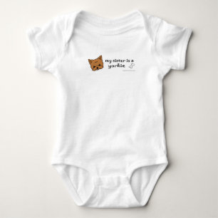 yorkie baby bodysuit