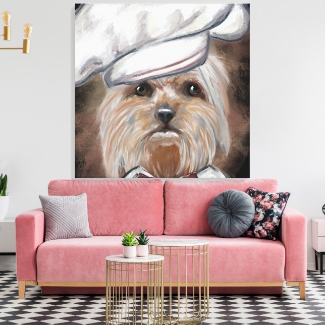Yorkie Canvas Print (Insitu(LivingRoom))