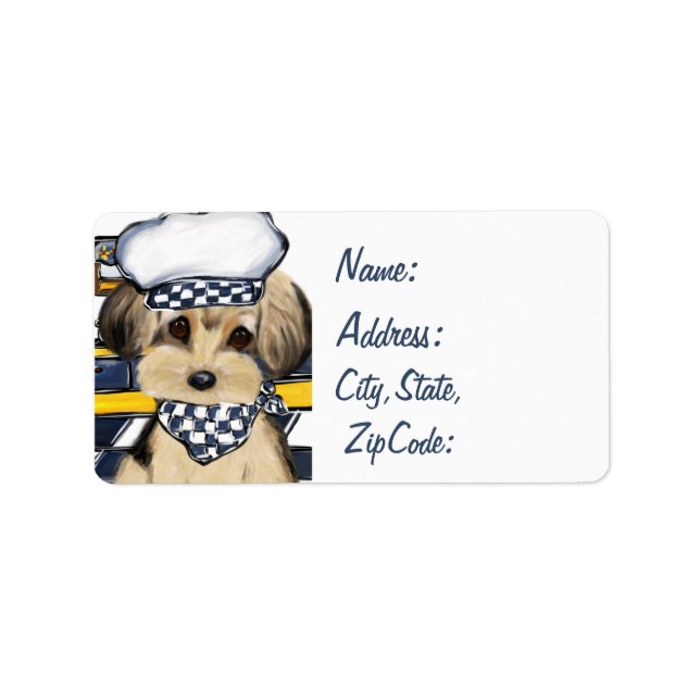 Yorkie Chef Label (Front)