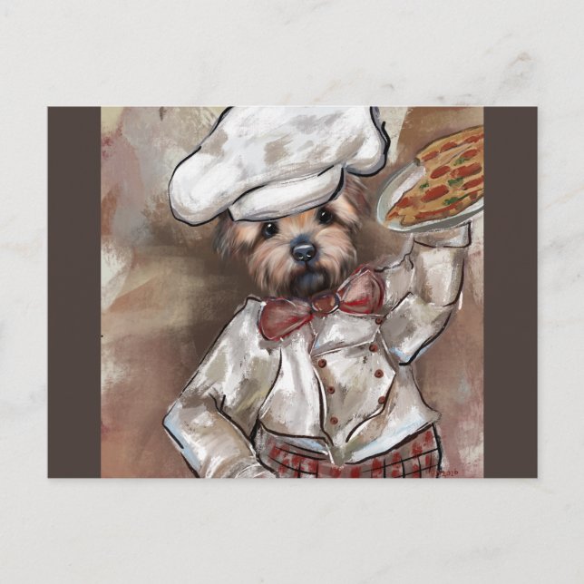 Yorkie Chef Postcard (Front)