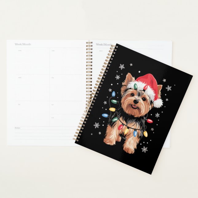 Yorkie Christmas Dog Long Xmas Gift Planner (Display)