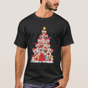 Yorkie Christmas Tree Funny Santa Yorkie Dog Lover T-Shirt