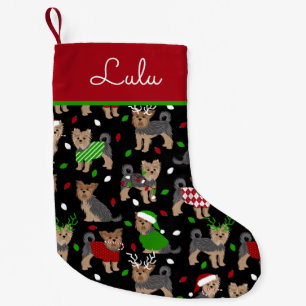 Yorkie Christmas Yorkshire Terrier Dog Small Christmas Stocking