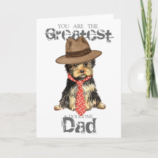 Yorkie Dad Card (Front)