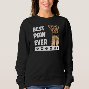 Yorkie Dad Fathers Day Yorkshire Terrier Best Paw Sweatshirt