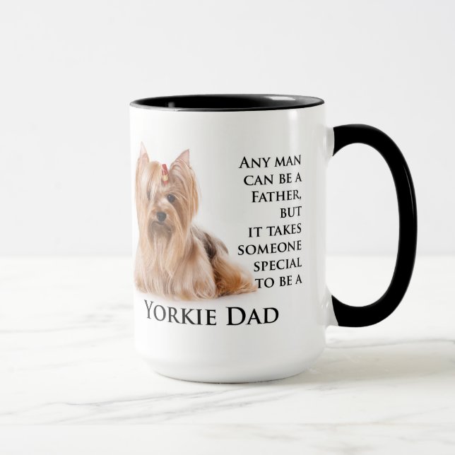 Yorkie Dad Mug (Right)
