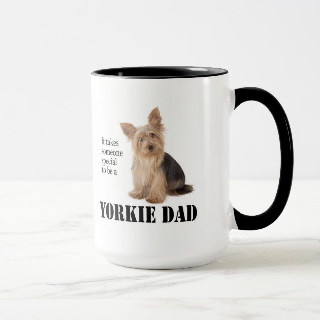 Yorkie Dad Mug (Right)