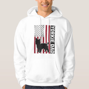 Yorkie Dad Patriotic Vintage Engraving Dog Shirt D