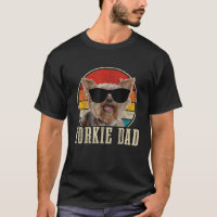 Yorkie Dad Sunglasses Funny Dog Vintage Yorkshire 