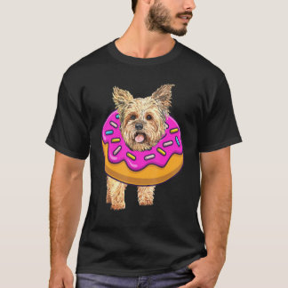 Yorkie Dog Doughnut Doughnut  Bakers Birthday Girl T-Shirt