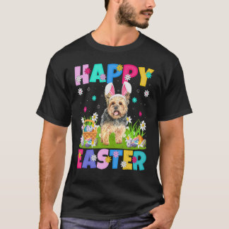 Yorkie Dog  Happy Easter Bunny Yorkie Easter Sunda T-Shirt