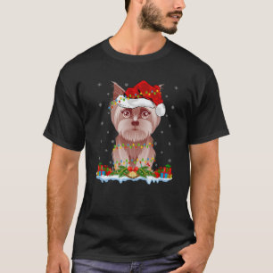 Yorkie Dog Lover Family Matching Santa Yorkie Chri T-Shirt