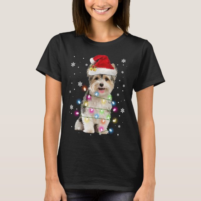 Yorkie Dogs Tree Christmas Sweater Xmas Pet Animal (Front)
