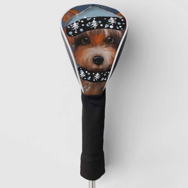 Yorkie       golf head cover (Front)