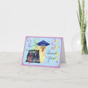 Yorkie Graduate Card