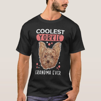 Yorkie Grandma Dog Owner Yorkshire Terrier 2 T-Shirt