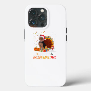 Yorkie Halloween And Merry Christmas Happy Halloth iPhone 13 Pro Case