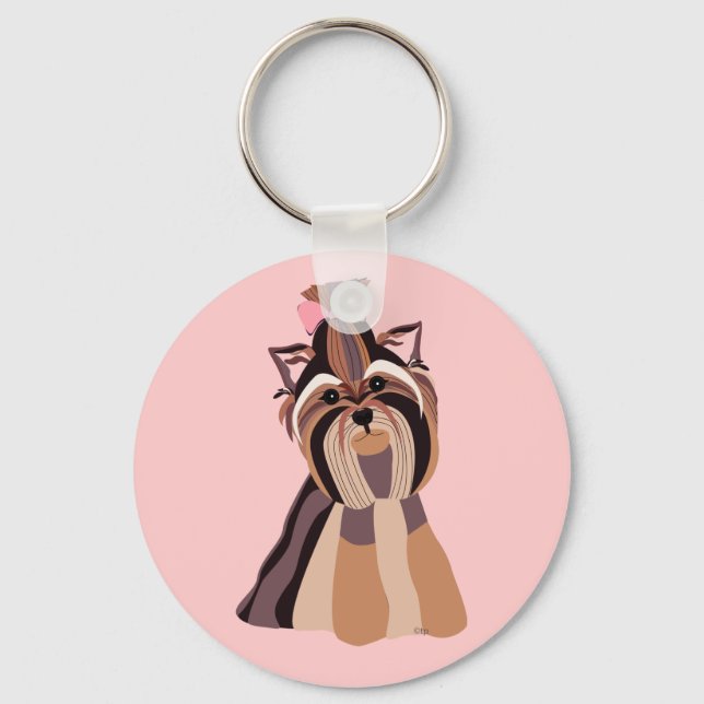 Yorkie Keychain (Front)