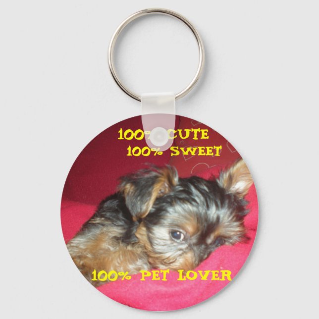 Yorkie Keychain (Front)