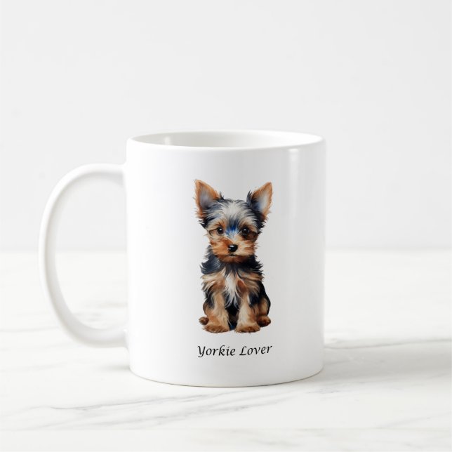Yorkie Lover Mug - Cute Yorkie Mug (Gauche)