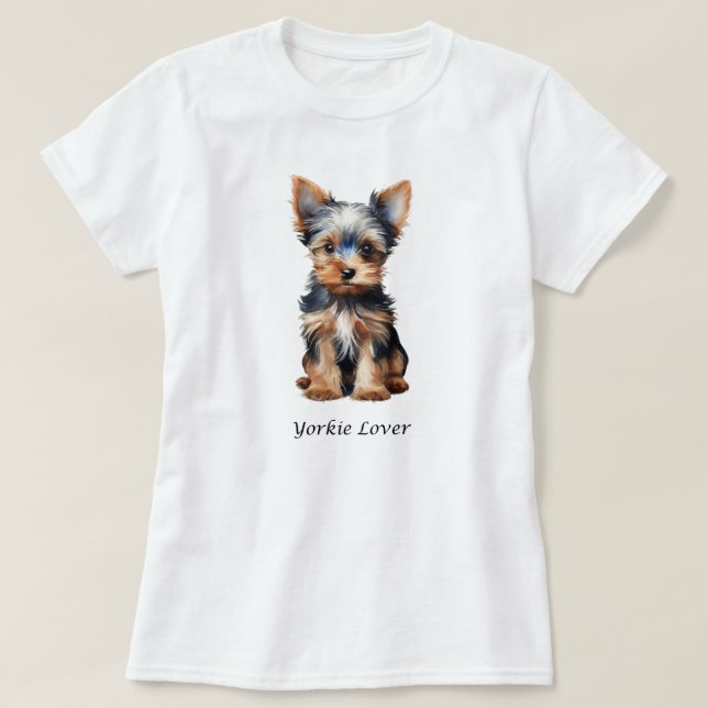 Yorkie Lover Shirt - Cute Yorkie Shirt  (Design Front)