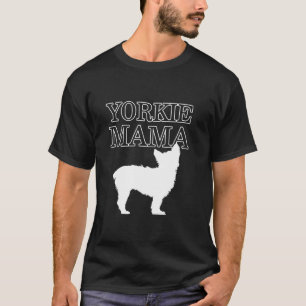 Yorkie Mama Yorkshire Maltese Terrier Dog Mom Moth T-Shirt
