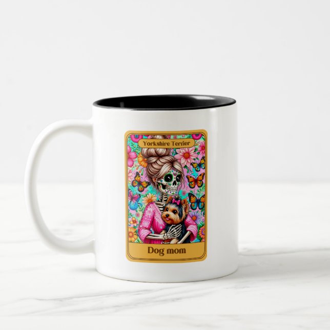 Yorkie Maman Tarot Card Mug (Gauche)