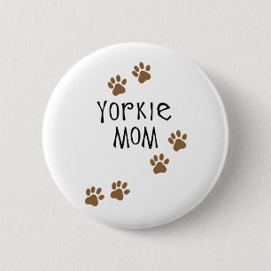Yorkie Mom 2 Inch Round Button