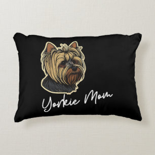 Yorkie Mom Accent Pillow
