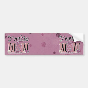 Yorkie MOM Bumper Sticker