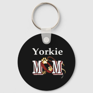 Yorkie Mom Gifts Keychain