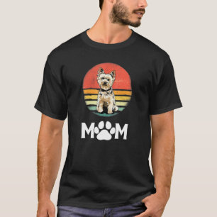 Yorkie Mom Vintage Funny Cute Dog Yorkshire Terrie T-Shirt