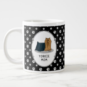 Yorkie Mom (Yorkshire Terrier Mom) Cute Dog Mom Large Coffee Mug