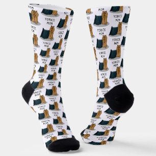 Yorkie Mom (Yorkshire Terrier Mom) Socks