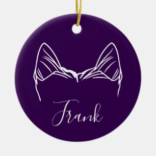 Yorkie Ornament (Om Logo)
